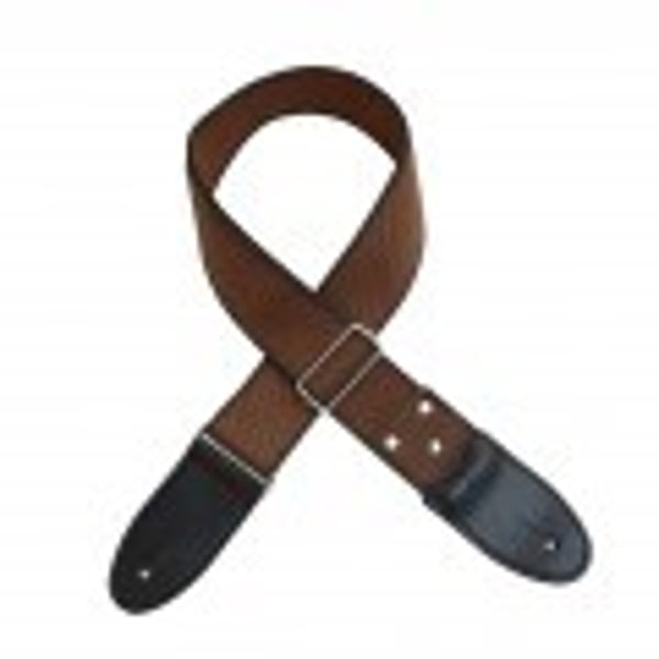 SOUNDSATION Tracolla per chitarra/basso in cotone con terminali in vera pelle