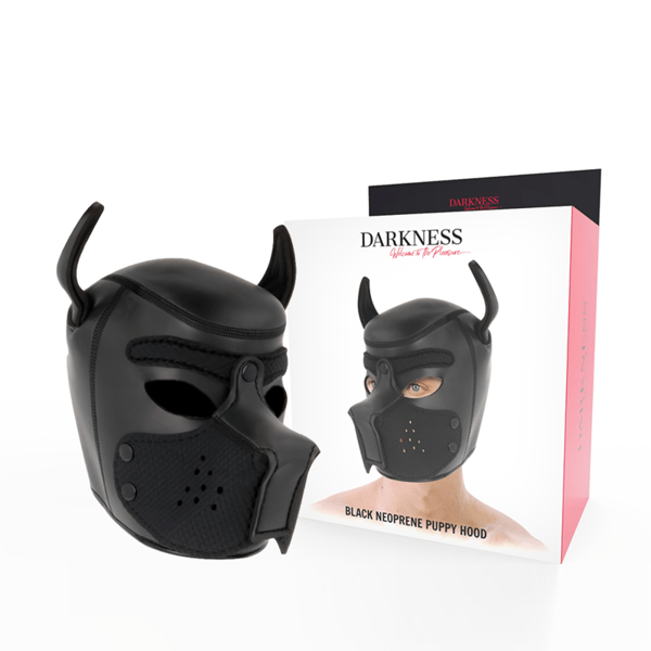 DARKNESS™ - MASQUE POUR CHIEN EN NÉOPRÈNE AVEC MUSEAU AMOVIBLE L