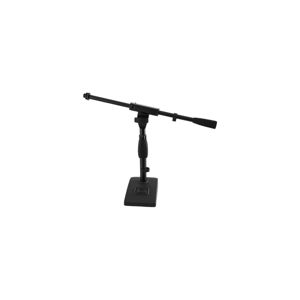 Gator Frameworks GFW-MIC-0821 Supporto microfonico per grancassa e amplificatore con braccio da 40,6 cm e base compatta<br>