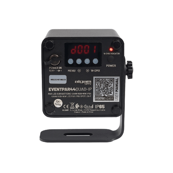 Algam Lighting EVENTPAR 44-QUAD-IP Par LED 4x4W IP65 a Batteria
