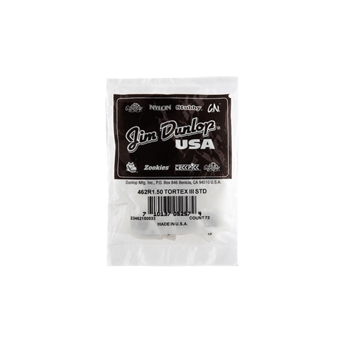 Dunlop 462R Tortex III White 1.5