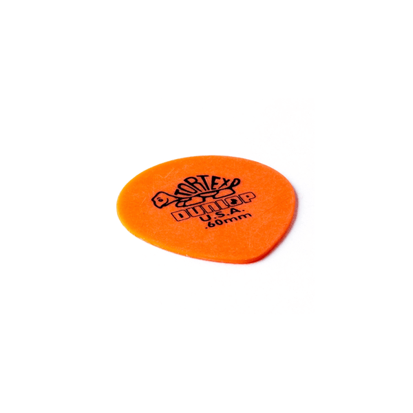 Dunlop 413R Tortex Tear Drop Orange .60