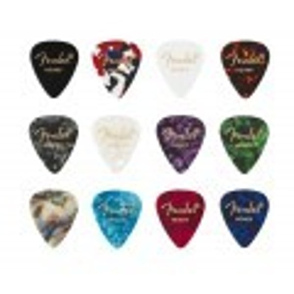 FENDER 351 Shape, Celluloid Medley, Heavy Confezione da 12