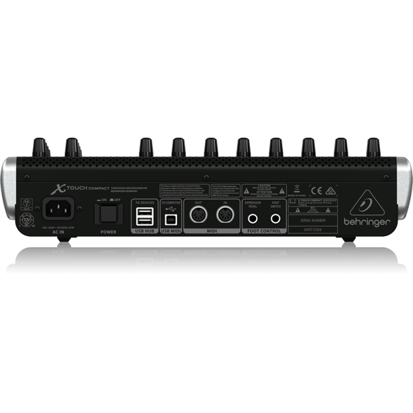 BEHRINGER X-TOUCH COMPACT CONTROLLER MIDI USB 9 FADER MOTORIZZATI SENSIBILI 16 ENCODER 34 TASTI