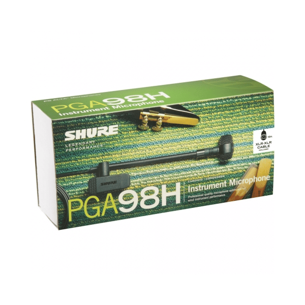 SHURE CENTRE SHURE PGA98HXLR MICROFONO CARDIOIDE A CONDENSATORE PER STRUMENTI ACUSTICI E A FIATO