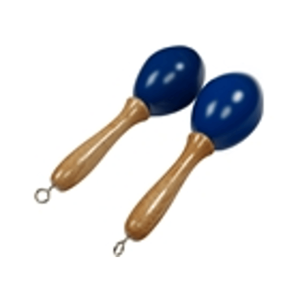 Tanga MARACAS-BLEU-S Maracas piccole in legno - Blu