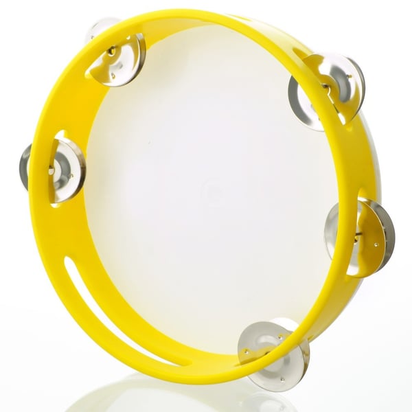 ANGEL Tamburello con sonagli in PVC con pelle sintetica, Medium size