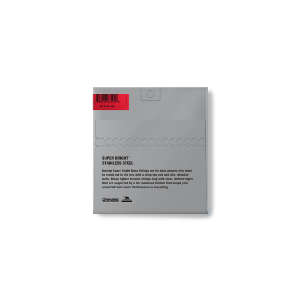 Dunlop DBSBS45105 Super Bright Stainless Steel, Medium Set/4
