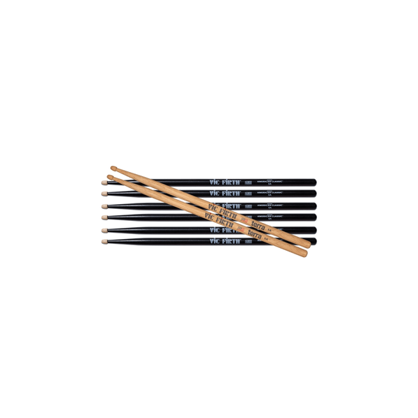 Vic Firth PVF 3 Pair 5AB + 1 Pair 5AT Terra Free