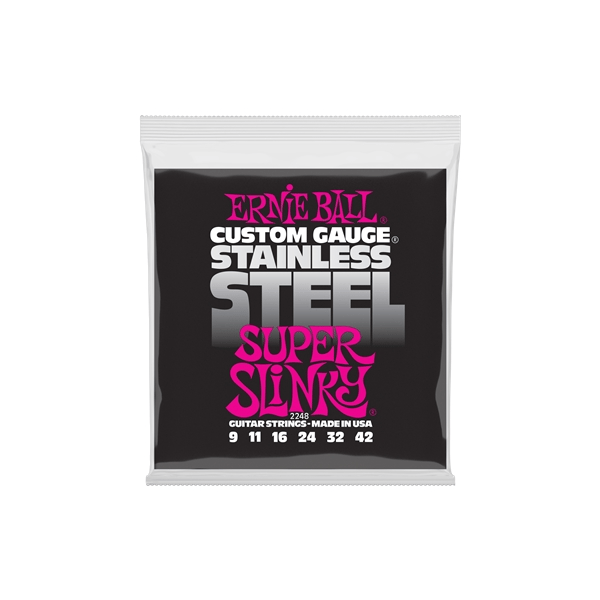 Ernie Ball 2248 Stainless Steel Super Slinky 9-42