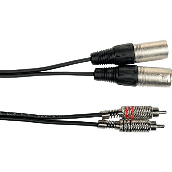 Yellow Cable K09-3 Cavo Segnale 2x RCA maschio/2x XLR Maschio 3 m