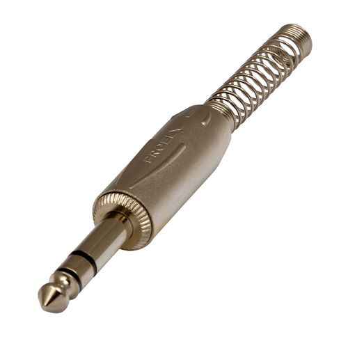 PROEL STAGE Connettore professionale jack stereo 6,3 mm  1/4. Colore: Argento.