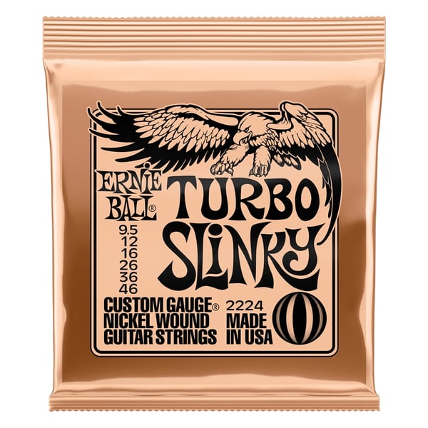 Ernie Ball 2224 Nickel Wound Turbo Slinky 9,5-46. Modello P02224
