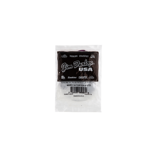 Dunlop 462R Tortex III Purple 1.14