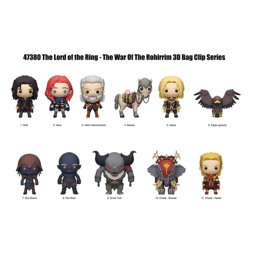 War of Rohirrim 3D PVC Bag Clips Display (24)