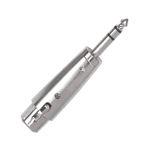 PROEL STAGE Adattatore professionale in metallo: presa XLR 3 poli -> spina jack stereo Ø 6.3 mm.