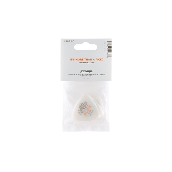 Dunlop 456P.60 Tortex Flex Triangle .60 mm Pack/6