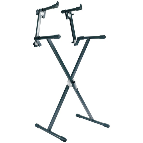PROEL STAGE Supporto professionale per tastiera a due livelli con sistema di regolazione SNAP LOCK.