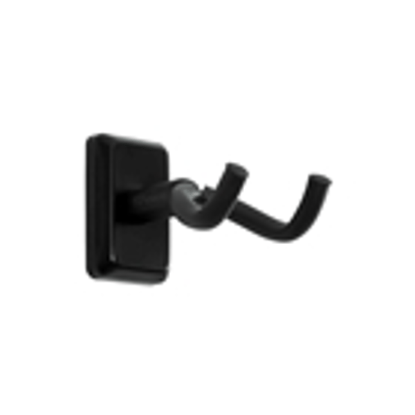 Gator Frameworks GFW-GTR-HNGRBLK Supporto a muro per chitarra con piastra nera<br>