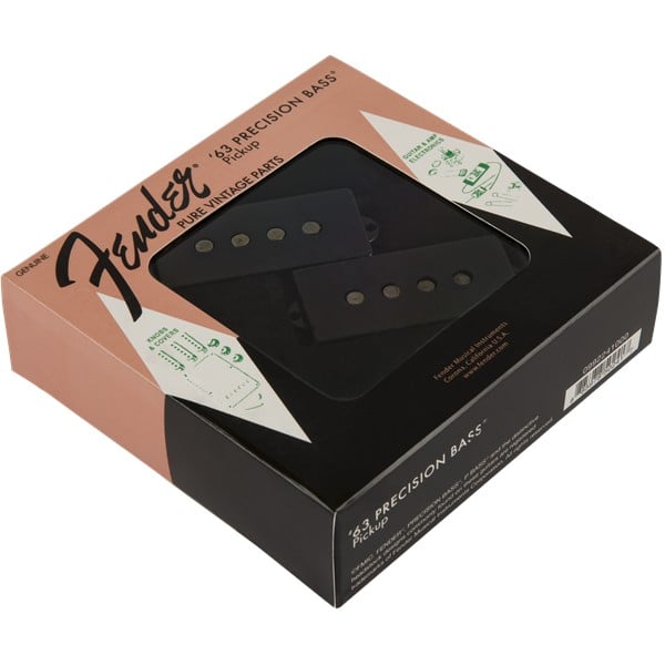 Pickup Fender Pure Vintage '63 Precision Bass®, Black. Modello 0992241000