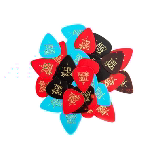 Ernie Ball Plettri Standard Assortiti Thin, Busta da 144