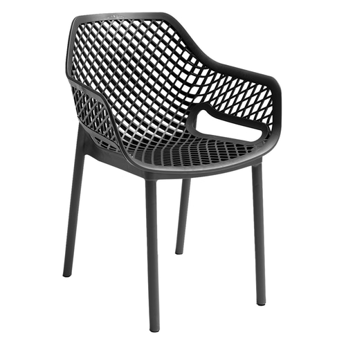SEDIA IN POLIPROPILENE 'ARIA ARMCHAIR' bianco