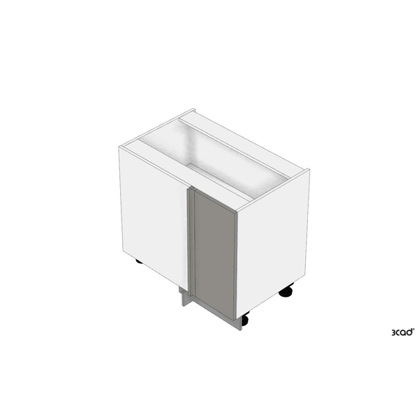 Belini - Mobile da cucina, 90 cm di larghezza, SNP con piano di lavoro, mobile  angolare da cucina con 1 anta, colore: Bianco opaco : : Casa e  cucina