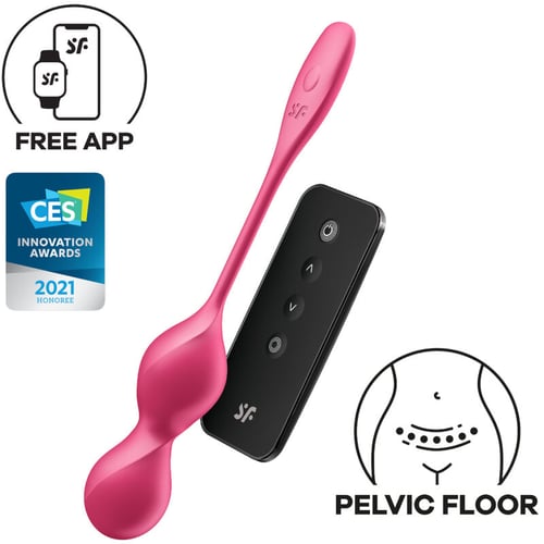 SATISFYER BALLS SATISFYER - LOVE BIRDS 2 SFERE KEGEL VIBRANTI + APP GRATUITA