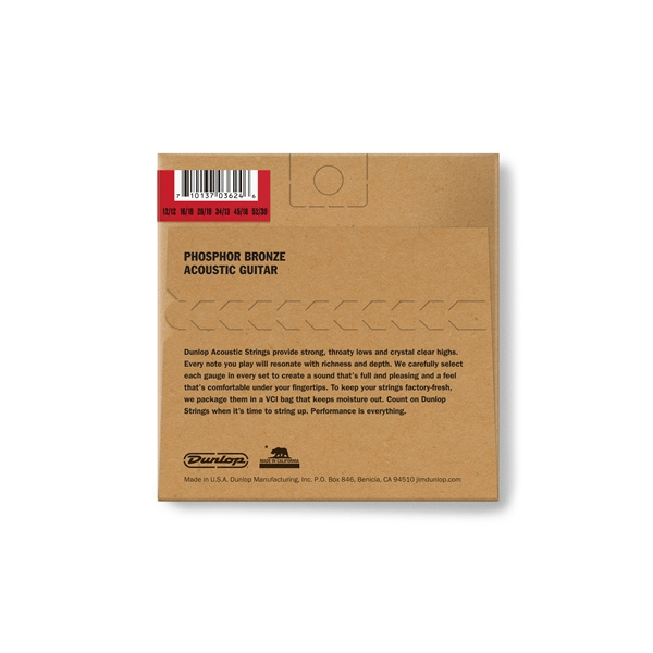 Dunlop DAP1252J Acoustic Phosphor Bronze, Medium Set/12