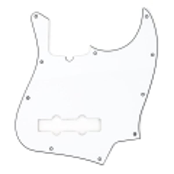 SOUNDSATION PARTS Mascherina per Jazz Bass, 3 Strati, Bianco