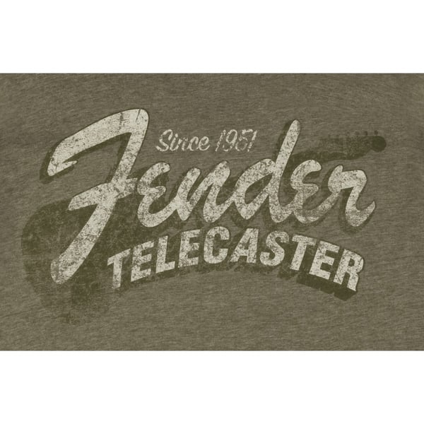 T-Shirt Fender Since 1951 Telecaster Military Heather Green, L