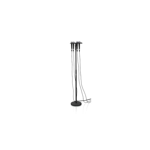 Gator Frameworks GFW-MIC-4TRAY Supporto multi-microfono per 4 microfoni<br>