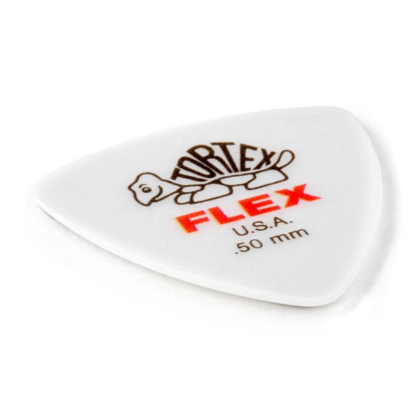 Dunlop 456R.50 Tortex Flex Triangle .50 mm Bag/72