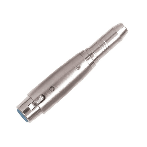 PROEL STAGE Adattatore professionale in metallo: presa XLR 3 poli-> presa jack mono Ø 6.3 mm.