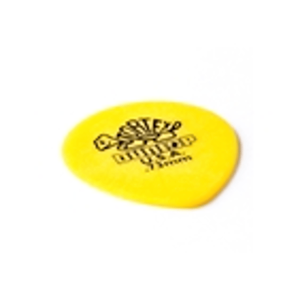 Dunlop 413R Tortex Tear Drop Yellow .73