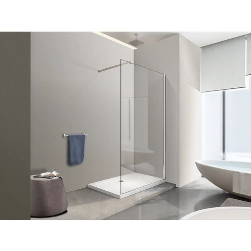Parete doccia 8 MM Walk in Reversibile Altezza 200 CM 90 regolabile 88-90