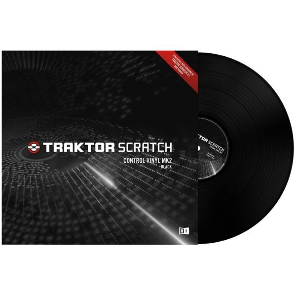 NATIVE INSTRUMENTS TRAKTOR SCRATCH CONTROL VINYL BLACK MKII VINILE DI CONTROLLO MK2