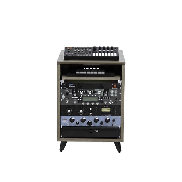 Gator Frameworks GFW-ELITEDESKRK-GRY Rack studio 10U in grigio driftwood<br>