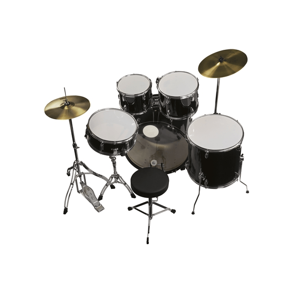 Eko Drums ED-300 Drum kit Black - 5 pezzi