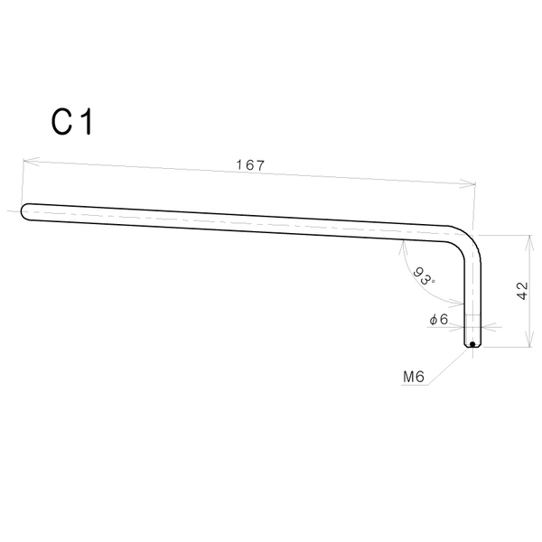 GOTOH Leva Tremolo 6 mm per Chitarra Elettrica (Dorato)