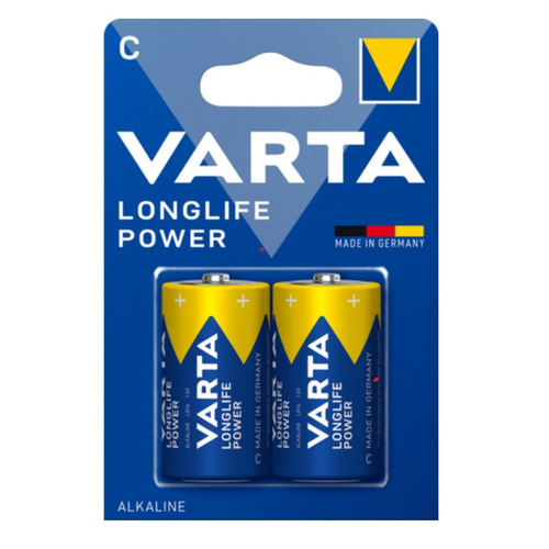 VARTA Batteria alcalina LR14 Mezzatorcia - Blister da 2 Pz
