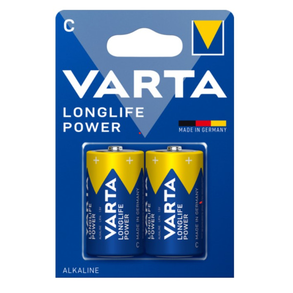 VARTA Batteria alcalina LR14 Mezzatorcia - Blister da 2 Pz