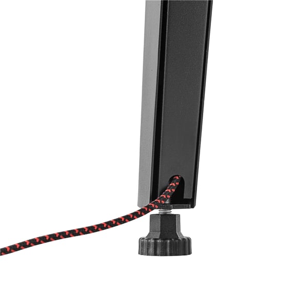 Gator Frameworks GFW-ELITEKEYTBL61-BLK Workstation in legno nera per tastiere fino a 61 tasti<br>