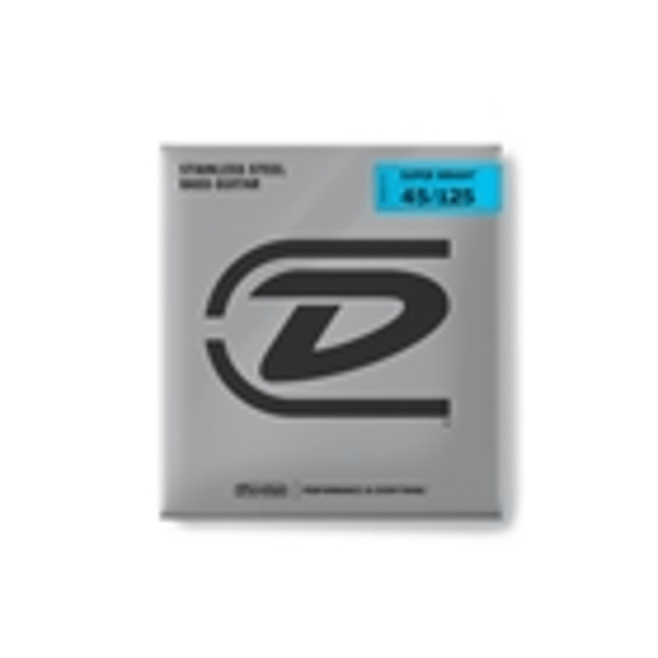 Dunlop DBSBS45125 Super Bright Stainless Steel, Medium Set/5