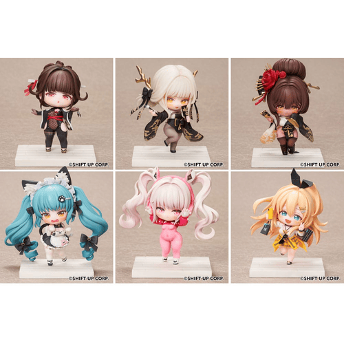 Nikke Pack de 6 Minifiguras SAC Series Chibi 6 cm