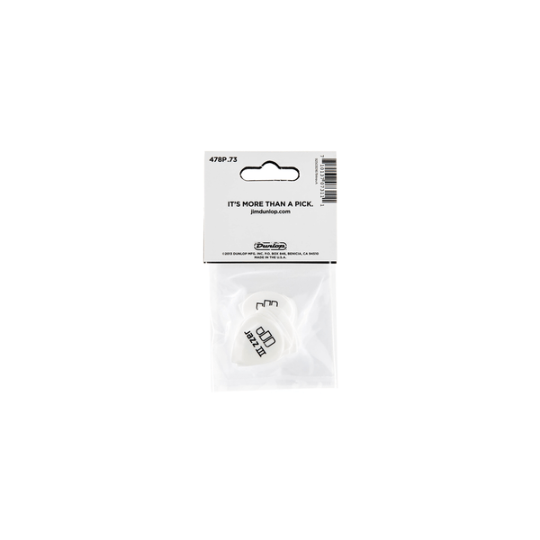 Dunlop 478P.073 TORTEX WHITE JAZZ III, .73MM