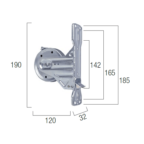 Avvolgitore universale Kliko interasse 142, 165, 185 mm