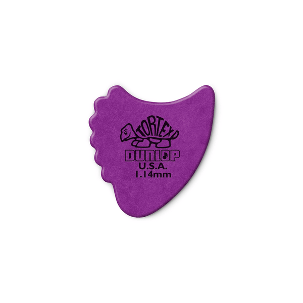 Dunlop 414R Tortex Fin Purple 1.14
