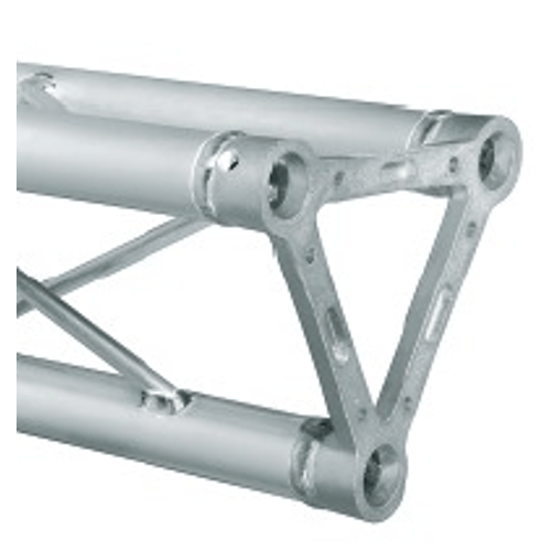 PROEL EVAC TRUSS TRIO 25 Struttura a sezione triangolare con lato da 250 mm dotata di piastra in fusione dalluminio, caratteristica che rende la struttura robusta, con relativo incremento dei valori di antitorsione.