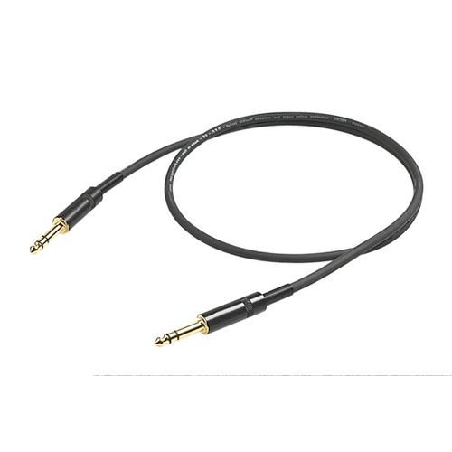 PROEL STAGE Cavo professionale bilanciato con connessioni spina jack Stereo Ø 6.3 mm Yongsheng - HPC225 - spina jack Stereo Ø 6.3 mm Yongsheng. Lunghezza: 1 metro. Colore disponibile: Nero. Altre lunghezze disponibili: visualizzare le specifiche tecniche